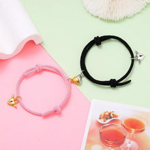 Load image into Gallery viewer, Fashion Matching Couple Bracelet Cute Heart Magnet Valentines Day Heart Ball Mutual Attraction Magnetic Rope Bracelets Magnetic Matching Friendship Rubber Strand Bracelets For Women Teens Couples Relationship Jewelry Gifts