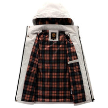 Load image into Gallery viewer, Fashion Men Casual Windbreaker Jacket Hooded Jacket Man Waterproof Outdoor Soft Men's Waterproof Windproof Jackets Breathable Snow Jacket With Hood Modern Winter Clothing Warm Thick Jacket For Outdoor