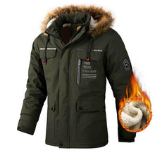 Load image into Gallery viewer, Fashion Men Casual Windbreaker Jacket Hooded Jacket Man Waterproof Outdoor Soft Men's Waterproof Windproof Jackets Breathable Snow Jacket With Hood Modern Winter Clothing Warm Thick Jacket For Outdoor