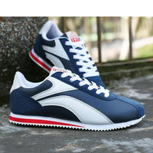 Load image into Gallery viewer, Fashion Men Sport Breathable Running Sneakers Casual Breathable Walking Shoes Sport Athletic Blue White Sneakers Gym Tennis Slip On Walking Outdoor Workout Sneakers