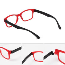 Load image into Gallery viewer, Fashion Men Women Reading Glasses Rectangle Spring Anti Glare Lightweight Reading Eyeglasses No Screw Detachable Design Eyeglasses Hyperopia Presbyopia Vision Care Eyewear