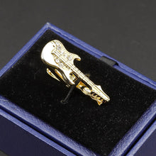 Load image into Gallery viewer, Fashion Metal Men Tie Clip Golden Musical Instrument Shape Simple Bar Clasp Luxury Fashion Necktie Tie Clips Bar Variety Pattern Mens Suit Wedding Gift Unique Tie Clip