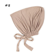 Load image into Gallery viewer, Fashion Modal Under Scarf Hijab Turban Cap Cotton With Band Adjustable Inner Hijab cap Muslim Turban Hijab Cap For Women