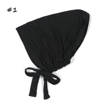Load image into Gallery viewer, Fashion Modal Under Scarf Hijab Turban Cap Cotton With Band Adjustable Inner Hijab cap Muslim Turban Hijab Cap For Women