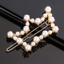 Load image into Gallery viewer, Fashion Pearl Hair Clip Women Girls Elegant Design Triangular Star Round Hairpin Barrette Hair Pins Ponytail Gorgeous Hair Accessories For Women