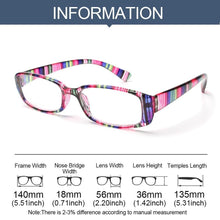 Load image into Gallery viewer, Fashion Print Reading Glasses Women Men Anti Blue Light Glasses Computer Goggles Eye Protection For Men And Women Portable High-definition Lens Retro Magnifier Eyewear Diopter +1.0~+4.0