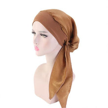 Load image into Gallery viewer, Fashion Printed Flowers Soft Beanie Turban Hat Inner Hijabs Cap Muslim Head Scarf Turban Bonnet Ladies Wrap Under Hijab Caps For Women