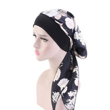 Load image into Gallery viewer, Fashion Printed Flowers Soft Beanie Turban Hat Inner Hijabs Cap Muslim Head Scarf Turban Bonnet Ladies Wrap Under Hijab Caps For Women