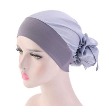 Load image into Gallery viewer, Fashion Printed Flowers Soft Beanie Turban Hat Inner Hijabs Cap Muslim Head Scarf Turban Bonnet Ladies Wrap Under Hijab Caps For Women