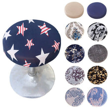 Load image into Gallery viewer, Fashion Printed Round Chair Cover Bar Stool Cover Elastic Stretchy Seat Cover Chair Protector Home Chair Slipcover Stretch Round Bar Stool Covers Washable Stool Cushion Slipcover Elastic Bar Chair Covers