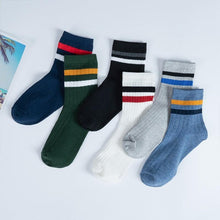 Load image into Gallery viewer, Fashion Socks Cotton Rainbow Color Black And White Christmas Gift Classic Warm Casual Tide Harajuku Funny Cute Pop Korean Socks Short Socks For Men And Women