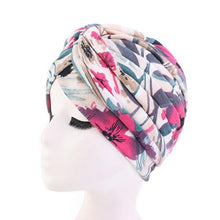 Load image into Gallery viewer, Fashion Soft Cotton Print Inner Headdress Lightweight Turban Elegant Bonnet Hijab Caps Arab Wrap Hijab Headscarf Hat For Woman