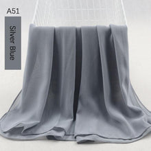 Load image into Gallery viewer, Fashion Soft Long Plain High Quality Premium Heavy Lightweight Elegant Chiffon Hijab Scarf Scarves Hijabs Lightweight Islamic Head Wear Escharpe Shawls Long Shawls For Women