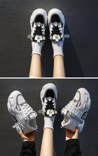 Load image into Gallery viewer, Fashion Spring Reflective Women Sneakers Lace Up Chunky Sneakers Mixed Color Women's Lightweight Casual Everyday Walking Fashion Chunky Sneakers