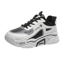 Load image into Gallery viewer, Fashion Spring Reflective Women Sneakers Lace Up Chunky Sneakers Mixed Color Women's Lightweight Casual Everyday Walking Fashion Chunky Sneakers