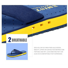 Load image into Gallery viewer, Fashion Summer Big Size Youth Slippers For Men Women Massage Non-Slip Cool Outside Flip Flops Breathable Thick-Soled Slippers