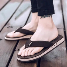 Load image into Gallery viewer, Fashion Summer Big Size Youth Slippers For Men Women Massage Non-Slip Cool Outside Flip Flops Breathable Thick-Soled Slippers