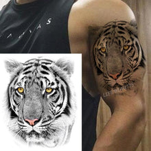 Load image into Gallery viewer, Fashion Temporary Sticker Tiger Tattoo Waterproof Removable Realistic Body Tatoo For Mens