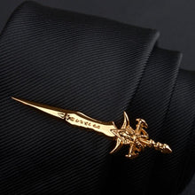 Load image into Gallery viewer, Fashion Tie Clips Men's Metal Necktie Bar Tie Bar Clip Men's Daily Tie Clip Accessories Unique Modern Stainless Steel Fashion Business Tie Bar Formal Shirt Wedding Ceremony Gold Tie Clip Men's Party Gifts