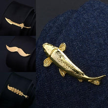 Load image into Gallery viewer, Fashion Tie Clips Men's Metal Necktie Bar Tie Bar Clip Men's Daily Tie Clip Accessories Unique Modern Stainless Steel Fashion Business Tie Bar Formal Shirt Wedding Ceremony Gold Tie Clip Men's Party Gifts