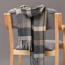 Load image into Gallery viewer, Fashion Winter Casual Classic Soft Plaid Popular Couple Lightweight Tartan Muffler Warm Scarf Cashmere Scarves Shawls Wraps Lightweight Women Warm Lattice Scarves Cashmere Hijab For Women