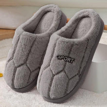 Load image into Gallery viewer, Fashion Winter Home Plush Slippers For Women Couples Non Slip House Shoes Unisex Men Indoor Bedrom House Slippers Cozy Fluff Bedroom Slippers Spa Slippers Closed Toe Design