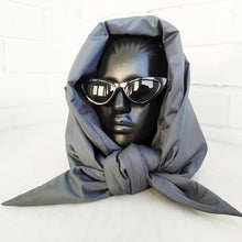 Load image into Gallery viewer, Fashion Winter Light Soft Warm Puffer Neckerchief Puff Neck Scarf Lightweight Head Wrap Headscarf Scarf Triangle Shawl Hood Scarf Puffy For Women