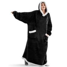 Load image into Gallery viewer, Fashion Winter Oversized Hoodies Sweatshirt Women Men Pullover Giant TV Blanket Hoodie Super Long Blanket With Sleeves Super Long Flannel Blanket with Sleeves Winter Hoodie for Women Men Giant Fleece Pullover Oversized Hoodie