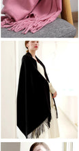 Load image into Gallery viewer, Fashion Winter Soft Wool Scarf Thickening Cashmere Lightweight Scarves Elegant Scarves Cashmere Escharpe Scarfs Lightweight Shawls Hijabs Shawls Scarves Warm Warps For Women