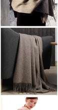 Load image into Gallery viewer, Fashion Winter Soft Wool Scarf Thickening Cashmere Lightweight Scarves Elegant Scarves Cashmere Escharpe Scarfs Lightweight Shawls Hijabs Shawls Scarves Warm Warps For Women