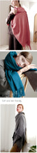 Load image into Gallery viewer, Fashion Winter Soft Wool Scarf Thickening Cashmere Lightweight Scarves Elegant Scarves Cashmere Escharpe Scarfs Lightweight Shawls Hijabs Shawls Scarves Warm Warps For Women