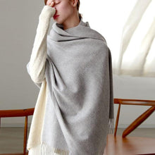 Load image into Gallery viewer, Fashion Winter Soft Wool Scarf Thickening Cashmere Lightweight Scarves Elegant Scarves Cashmere Escharpe Scarfs Lightweight Shawls Hijabs Shawls Scarves Warm Warps For Women