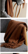 Load image into Gallery viewer, Fashion Winter Soft Wool Scarf Thickening Cashmere Lightweight Scarves Elegant Scarves Cashmere Escharpe Scarfs Lightweight Shawls Hijabs Shawls Scarves Warm Warps For Women