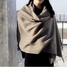 Load image into Gallery viewer, Fashion Winter Soft Wool Scarf Thickening Cashmere Lightweight Scarves Elegant Scarves Cashmere Escharpe Scarfs Lightweight Shawls Hijabs Shawls Scarves Warm Warps For Women