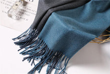 Load image into Gallery viewer, Fashion Winter Solid Soft Scarf Cashmere Lightweight Scarves Shawls Cashmere Escharpe Scarfs Lightweight Shawls Hijabs Shawls Escharpe Elegant Wrap Blanket Bandana Tassel For Lady
