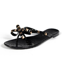 Load image into Gallery viewer, Fashion Woman Flip Flops Summer Shoes Cool Beach Flip Flops Bow Flat Sandals Bowknot Charming Shoes Sandals Flip Flops Thong Sandals With Bow Summer Flat Beach Party Shoes