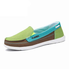 Load image into Gallery viewer, Fashion Women Flat Shoes New Espadrilles Casual Canvas Spring Summer Women Flat Mesh Running Casual Slip On Comfortable Walking Flats Shoes For Womens