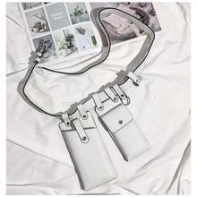 Load image into Gallery viewer, Fashion Women Leather Luxury Women Fanny Pack Black Retro Crossbody Shoulder Purse Wallet Party Bag For Women And Girl