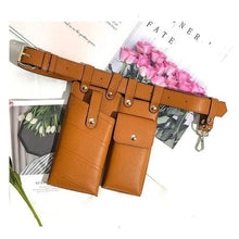 Load image into Gallery viewer, Fashion Women Leather Luxury Women Fanny Pack Black Retro Crossbody Shoulder Purse Wallet Party Bag For Women And Girl