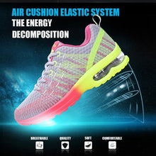 Load image into Gallery viewer, Fashion Women Lightweight Running Shoes Outdoor Sports Shoes Breathable Mesh Comfort Air Cushion Lace Up Sneakers Womans Athletic Sneakers Workout Running Shoes