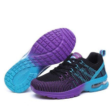 Load image into Gallery viewer, Fashion Women Lightweight Running Shoes Outdoor Sports Shoes Breathable Mesh Comfort Air Cushion Lace Up Sneakers Womans Athletic Sneakers Workout Running Shoes