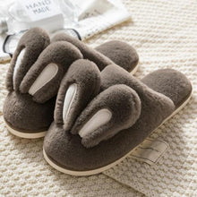 Load image into Gallery viewer, Fashion Women Slippers Winter Warm Fur Shoes Men Couples Cute Rabbit Ears Soft Sole Home Indoor Plush Winter Warm Memory Foam Cotton Home Slippers Soft Plush Fleece Slip On House Slippers
