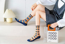 Load image into Gallery viewer, Fashion Women Socks New Spring Summer Mesh Thin Long Printed Socks Women Casual Breathable Fresh Flower Socks Korea Style Color Thin Socks For Women