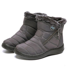 Load image into Gallery viewer, Fashion Womens Waterproof Boots Snow Boots For Winter Casual Lightweight Ankle Warm Winter Boots Fur Lined Warm Ankle Boots Slip On Waterproof Outdoor Booties Comfortable Shoes For Women