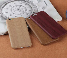 Load image into Gallery viewer, Fashion Wood Like Phone Cases for iPhone 13 12 11 Pro Max Anti Knock Back Cover for iPhone X XR XS Max 7 8 Plus Se Unique & Classy Minimalistic Cover Wireless Charging Compatible Real Wooden Case for iPhone
