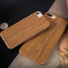 Load image into Gallery viewer, Fashion Wood Like Phone Cases for iPhone 13 12 11 Pro Max Anti Knock Back Cover for iPhone X XR XS Max 7 8 Plus Se Unique & Classy Minimalistic Cover Wireless Charging Compatible Real Wooden Case for iPhone