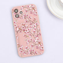 Load image into Gallery viewer, Fashionable Anti-Scratch Soft Lining Protective Case For iPhone Cases Card Holder Cute Flower Heart Phone Case For iPhone 12 13 Mini Pro Beautiful Design Soft Iphone Case