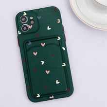 Load image into Gallery viewer, Fashionable Anti-Scratch Soft Lining Protective Case For iPhone Cases Card Holder Cute Flower Heart Phone Case For iPhone 12 13 Mini Pro Beautiful Design Soft Iphone Case