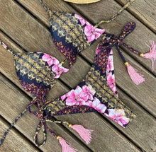 Load image into Gallery viewer, Fashionable Bikini Swimwear Women Swimsuit Female Bikini Set Knot Push Up Bathing Suit Comfortable Summer Women's Ribbed Tie Bikini Lace Up Bottom String Swimsuit Swim Wear
