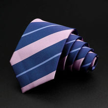 Load image into Gallery viewer, Fashionable Men Office Elegant Necktie Daily Wear Wedding Necktie Party Men Striped Formal Design Neckties Classic Plaid Necktie Stripe Ties Pattern Business Formal Tie